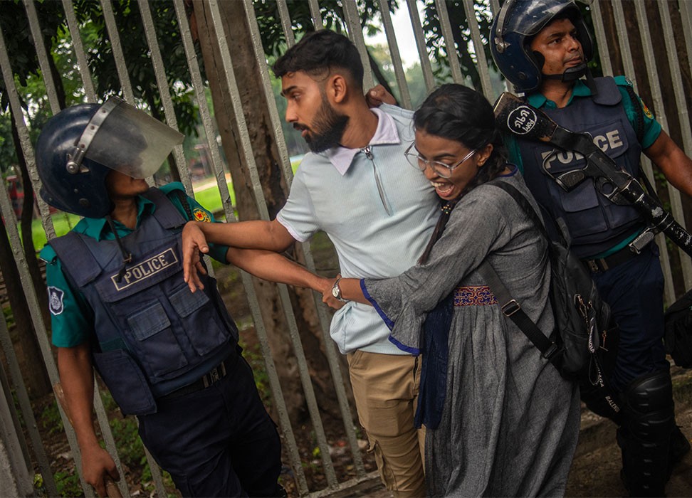 The Wire report on raids, mass arrests and student IDs in Bangladesh